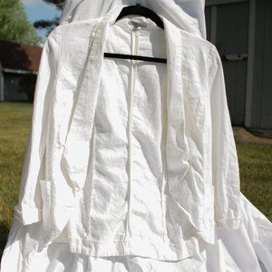 Linen Cropped Blazer